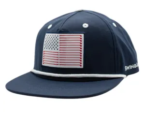 SwingJuice Golf Flag Performance Rope Hat Navy