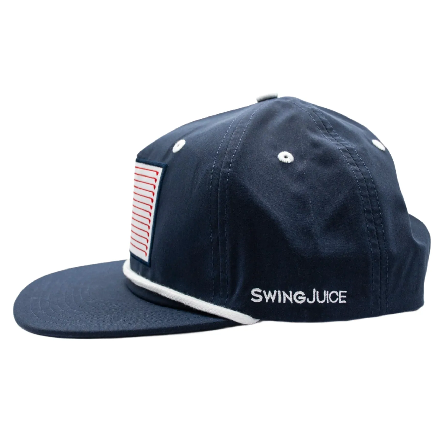 SwingJuice Golf Flag Performance Rope Hat Navy