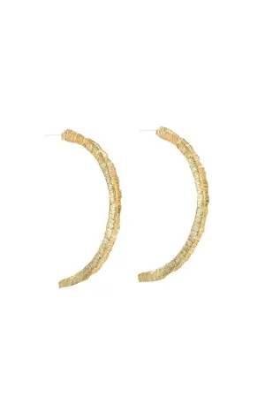Sylvia Benson Gold Bloom Hoop Earring