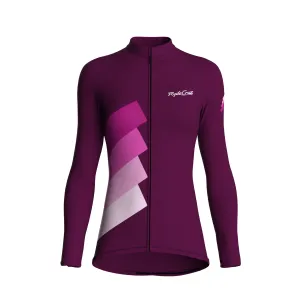Synth Wave | Aubergine Female Long Sleeves Jersey
