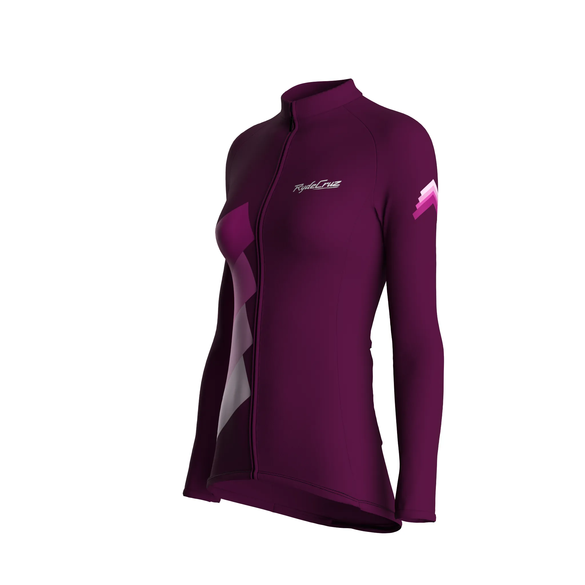 Synth Wave | Aubergine Female Long Sleeves Jersey