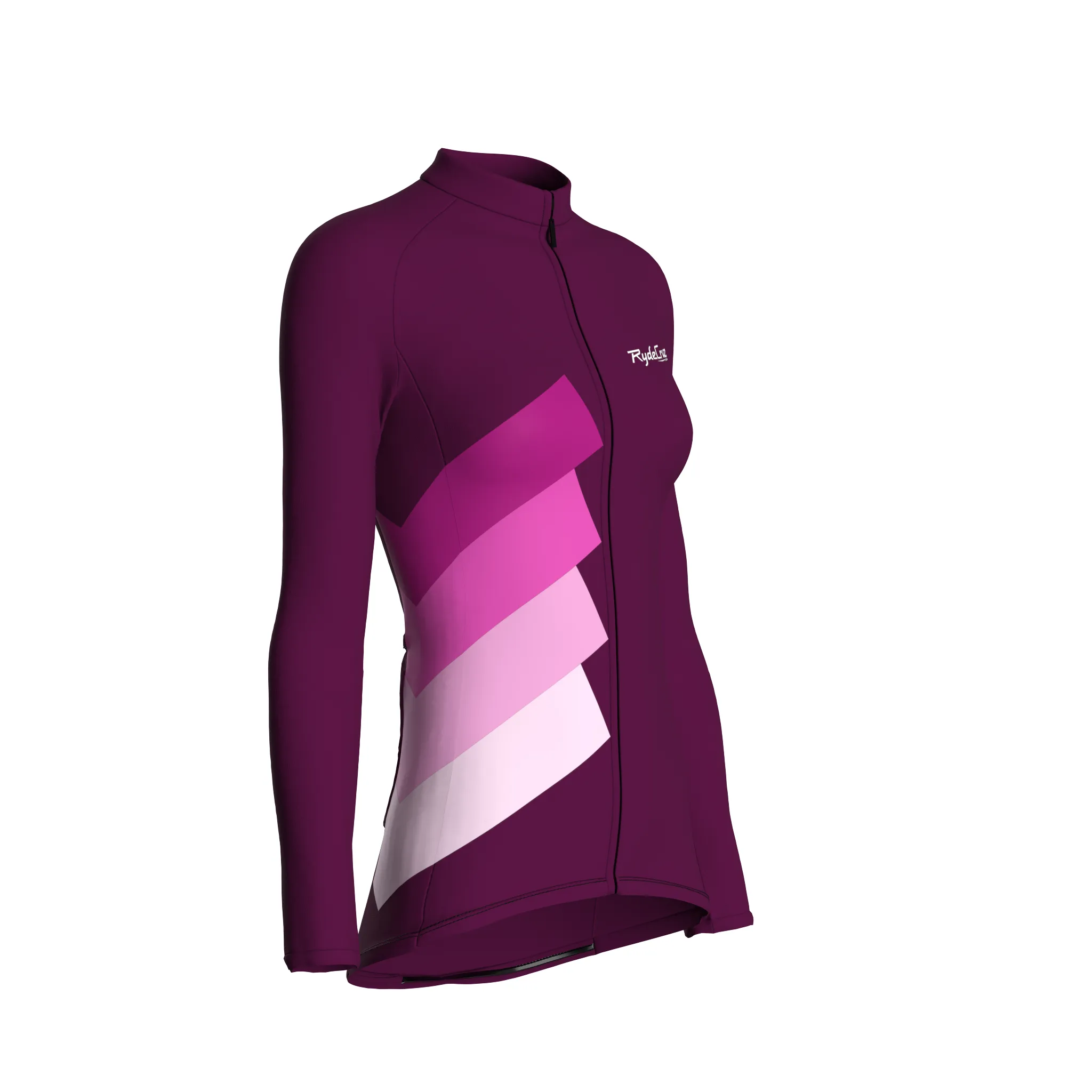Synth Wave | Aubergine Female Long Sleeves Jersey