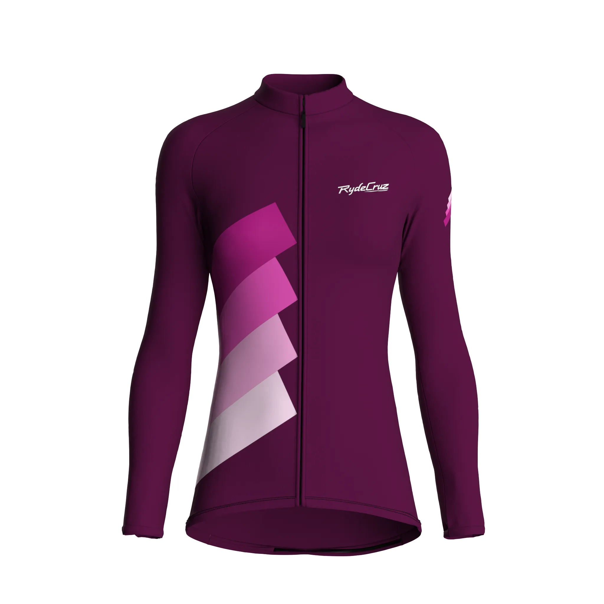 Synth Wave | Aubergine Female Long Sleeves Jersey