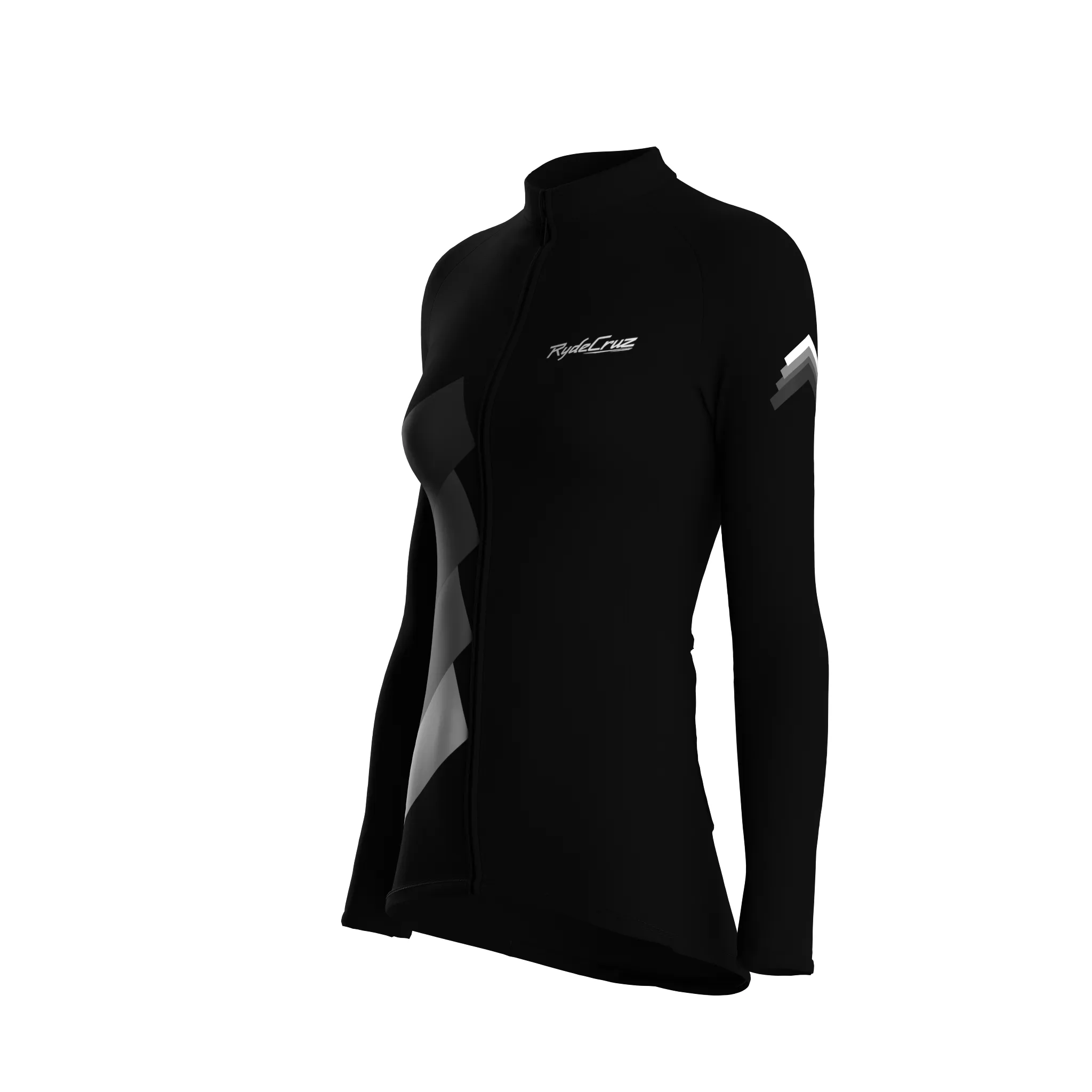 Synth Wave | Black Female Long Sleeves Jersey
