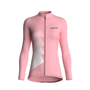 Synth Wave | Blush Pink Female Long Sleeves Jersey
