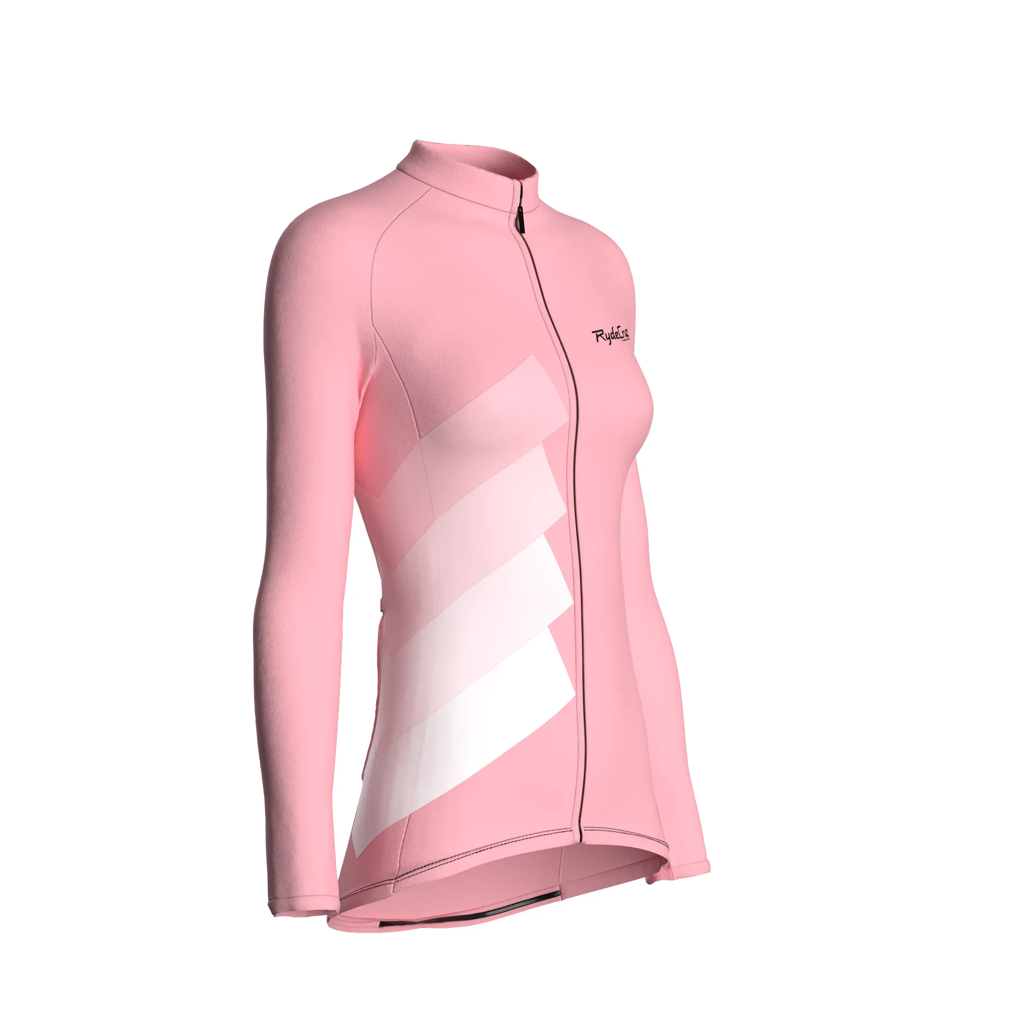 Synth Wave | Blush Pink Female Long Sleeves Jersey
