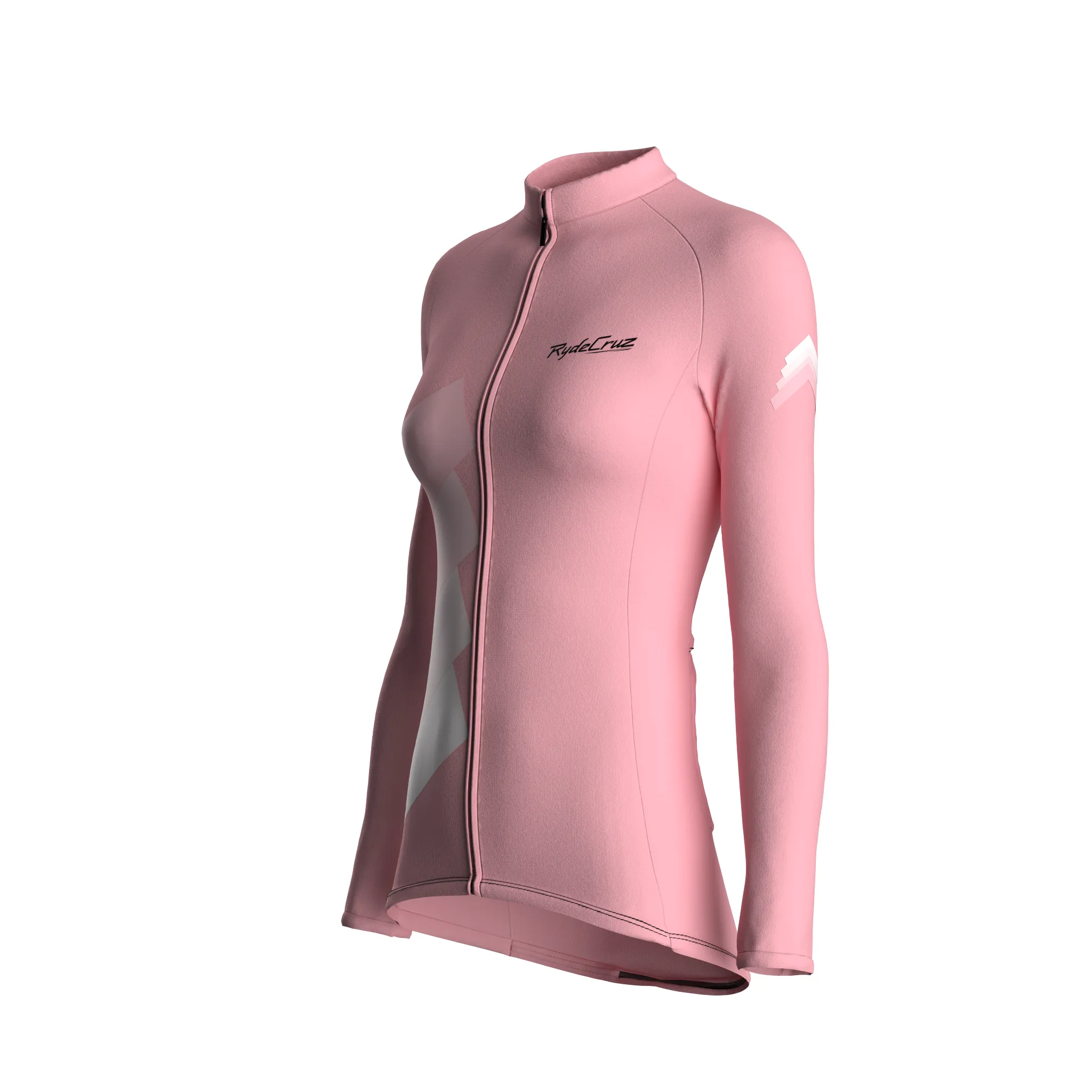 Synth Wave | Blush Pink Female Long Sleeves Jersey