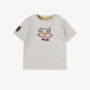 T-shirt crème avec illustration, bébé || Cream t-shirt with illustration, baby