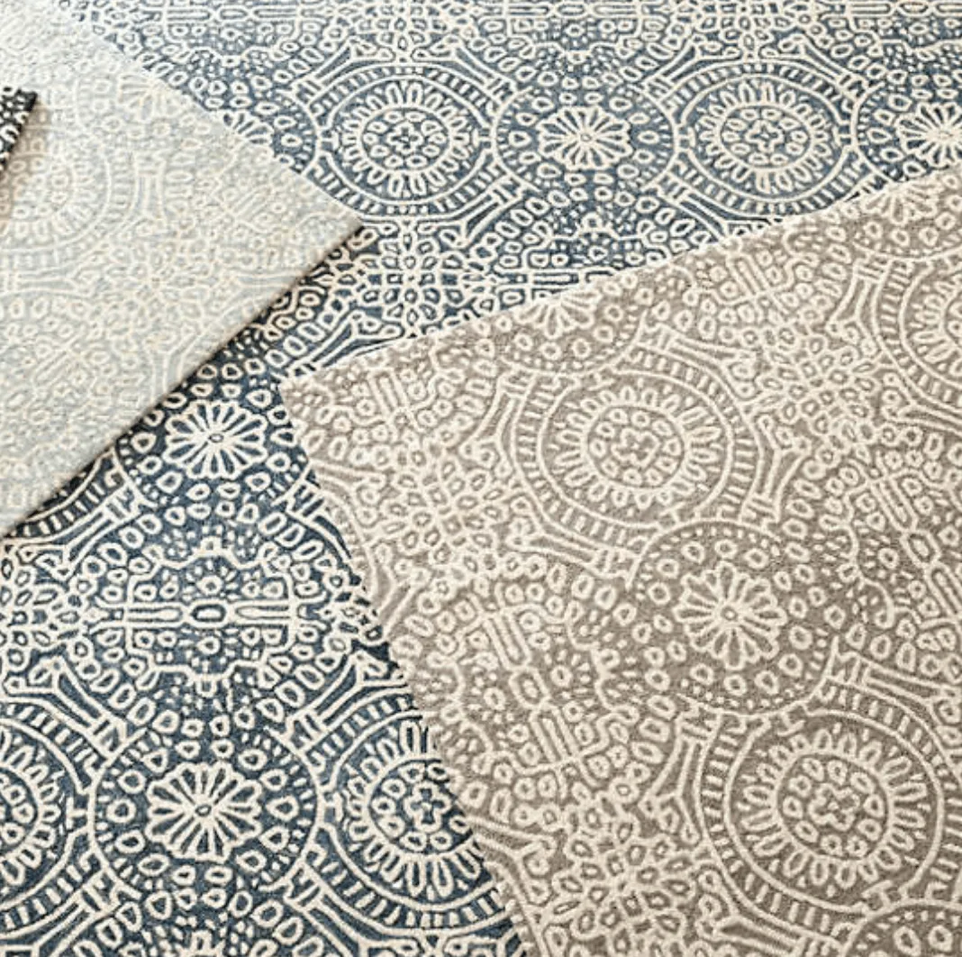 Temple Wool Rug - Ink Blue