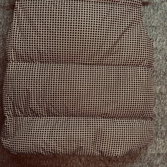 Theory Black and White Patterned Down Vest SM