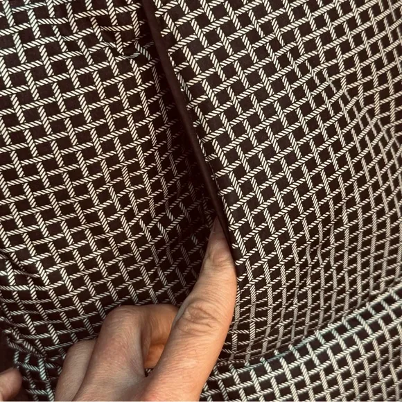 Theory Black and White Patterned Down Vest SM