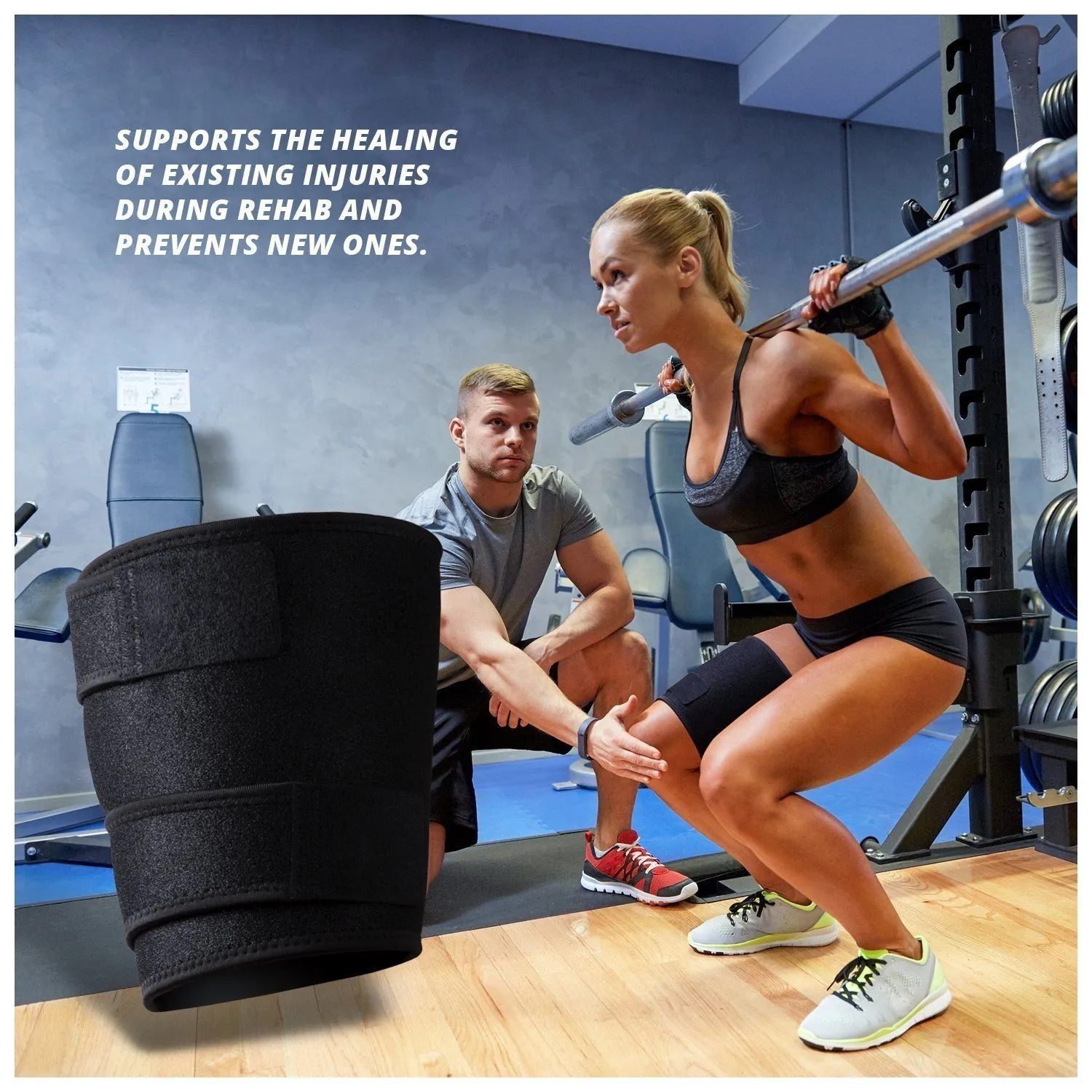 Thigh Compression Sleeve - Quad, Hamstring, Groin Support ~ Targeted Relief!