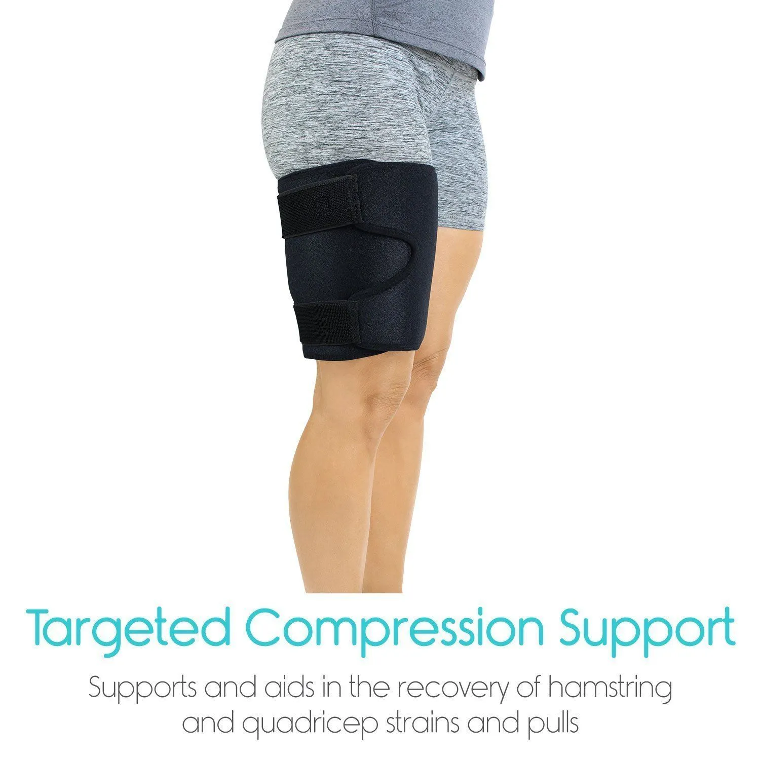 Thigh Compression Sleeve - Quad, Hamstring, Groin Support ~ Targeted Relief!