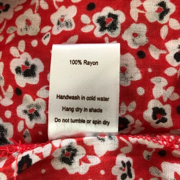 Tiare Hawaii Hendrix Red Floral Smocked Mini Dress NWT