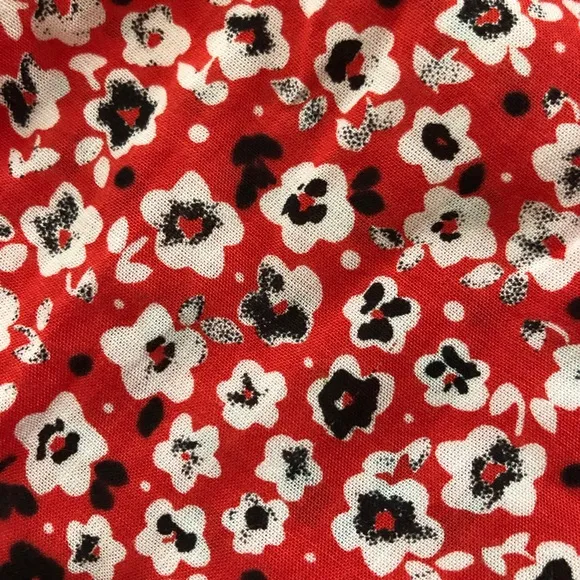 Tiare Hawaii Hendrix Red Floral Smocked Mini Dress NWT