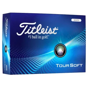 Titleist Tour Soft White Golf Balls 12Pk