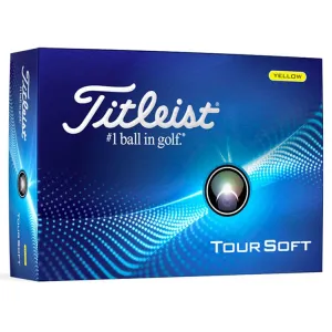 Titleist Tour Soft Yellow Golf Balls 12Pk