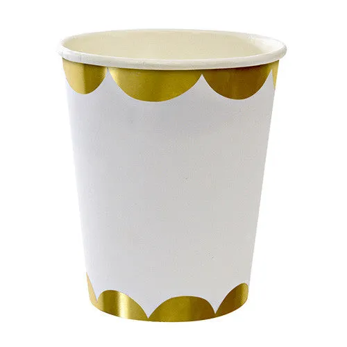 TOOT SWEET GOLD STRIPE LARGE PARTY PLATE