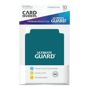 Ultimate Guard Card Dividers Standard Size Petrol Blue 10ct