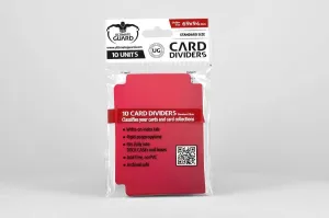 Ultimate Guard Deck Box Ultimate Guard 67mm x 93mm Card Dividers - Red (10)