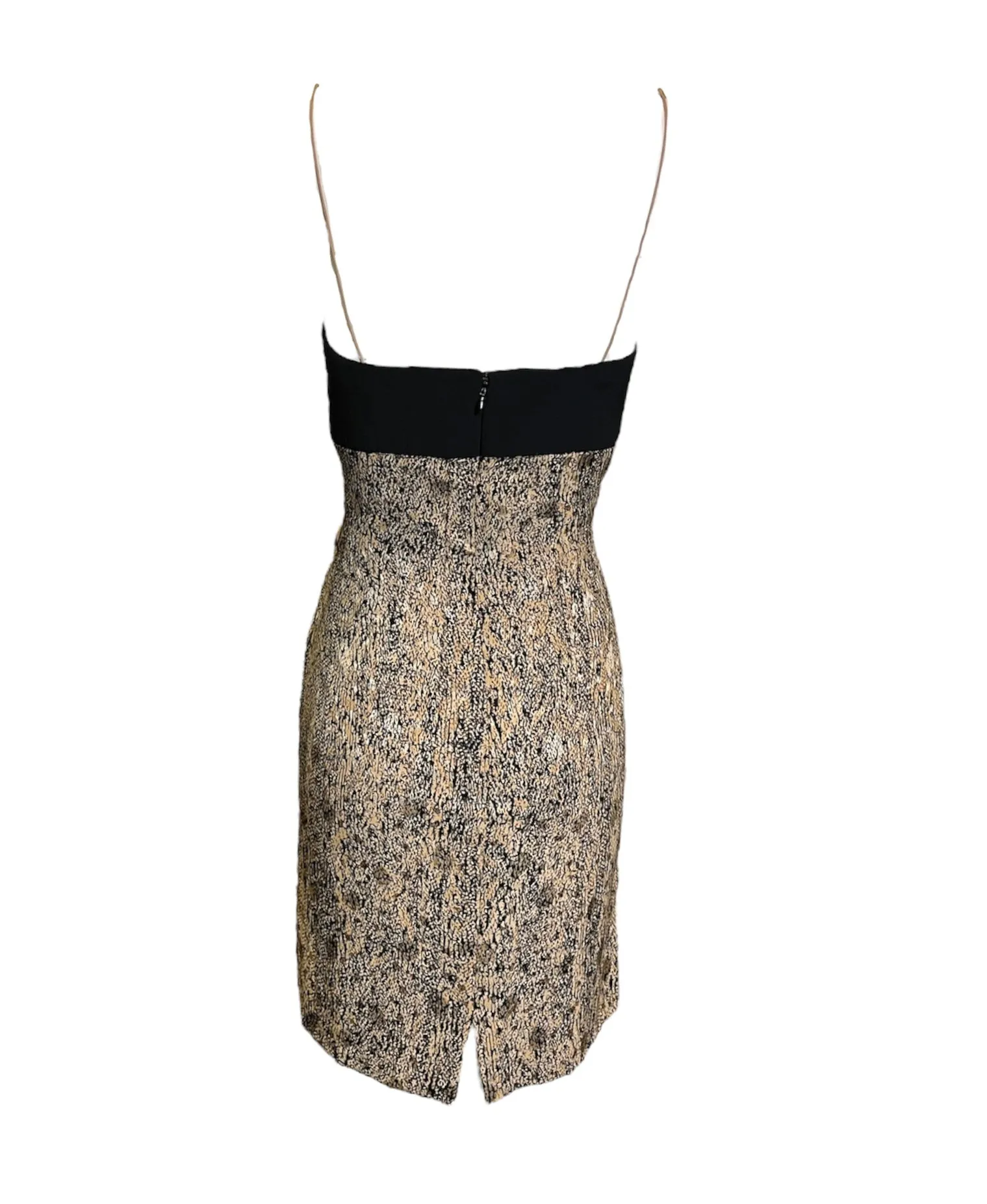 Unlabeled Galanos Day Into Evening Mini Dress with Chiffon