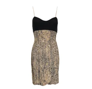 Unlabeled Galanos Day Into Evening Mini Dress with Chiffon