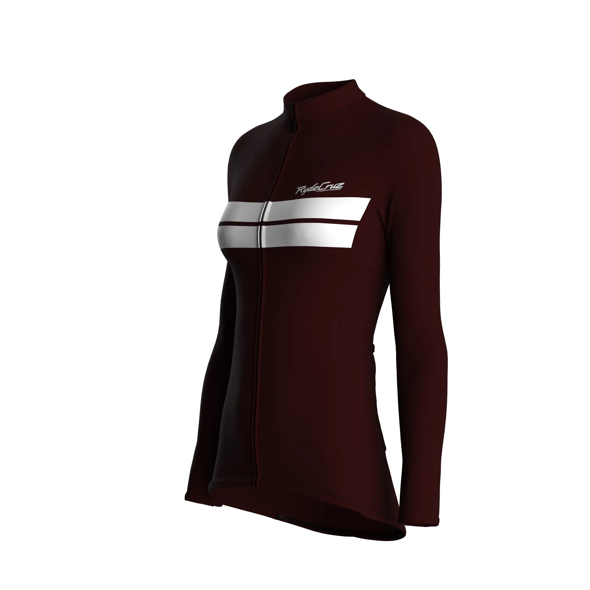 Urban Edge 2 | Dark Red Female Long Sleeves Jersey
