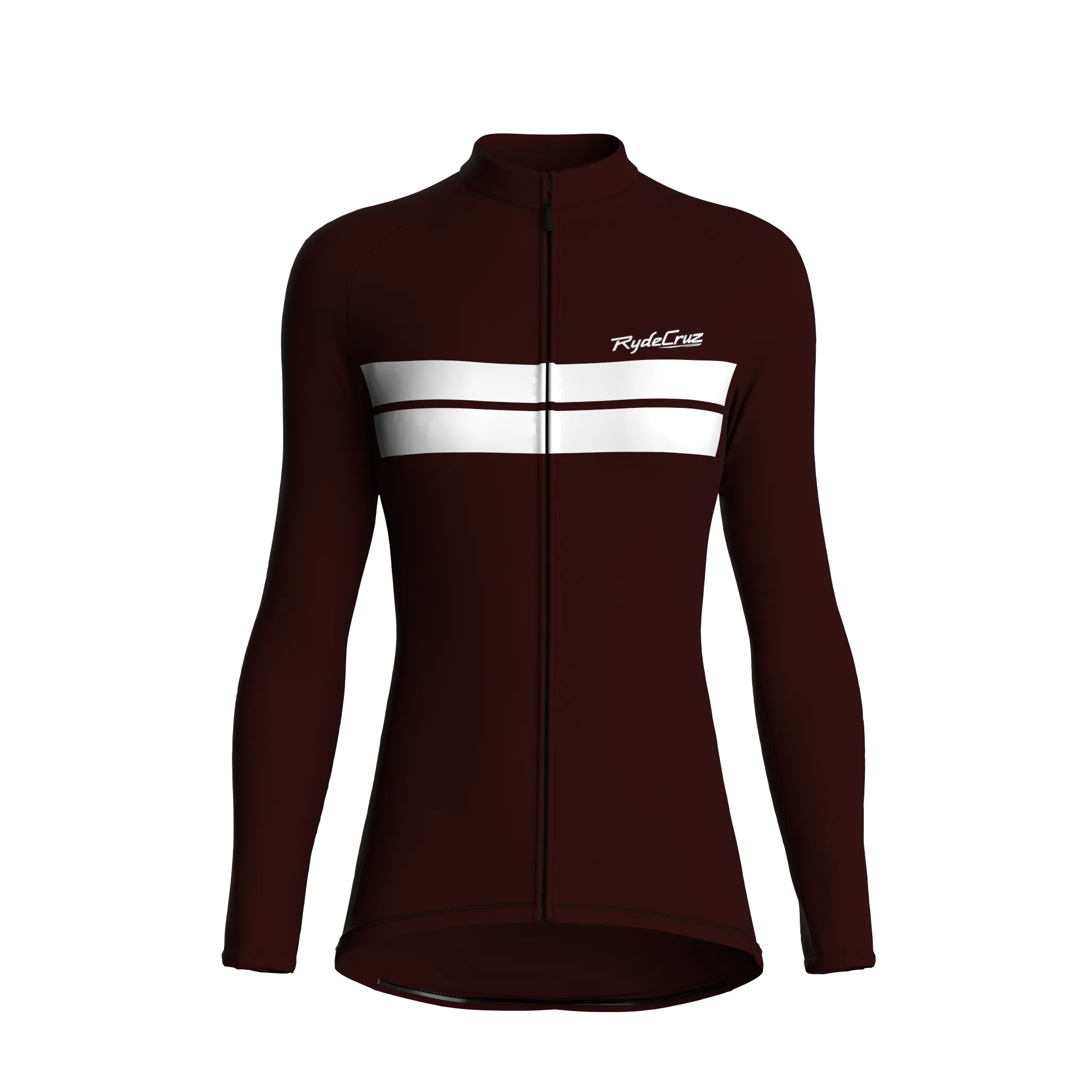 Urban Edge 2 | Dark Red Female Long Sleeves Jersey