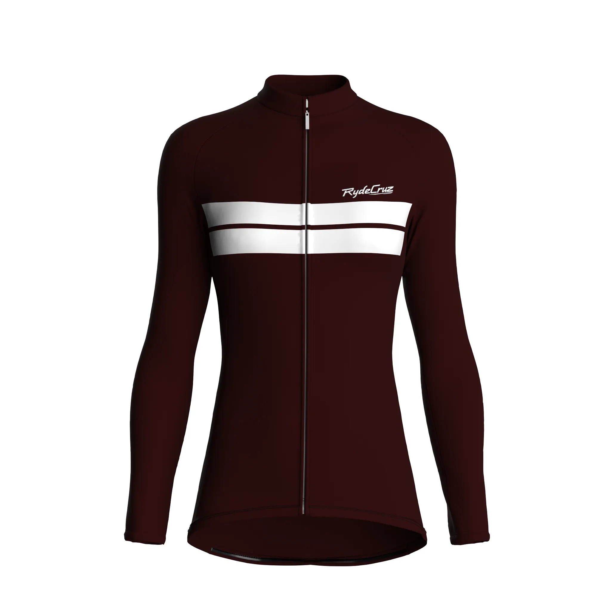 Urban Edge 2 | Dark Red Female Long Sleeves Jersey