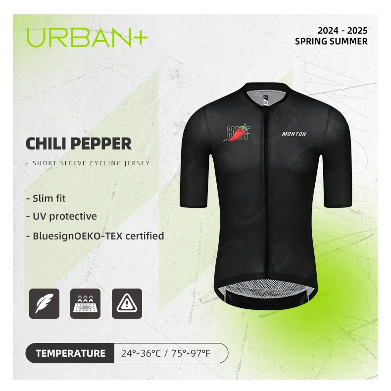 URBAN  MENS JERSEY CHILI PEPPER BLACK