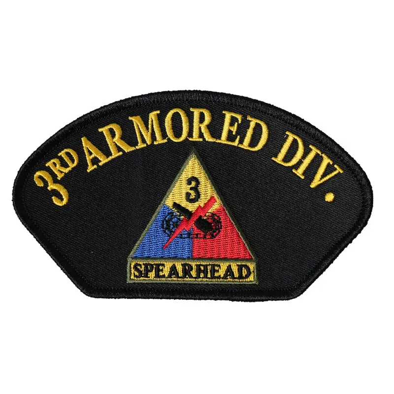US Military USAR 003rd Armored Division Spearhead Hat Iron On Patch