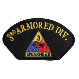 US Military USAR 003rd Armored Division Spearhead Hat Iron On Patch