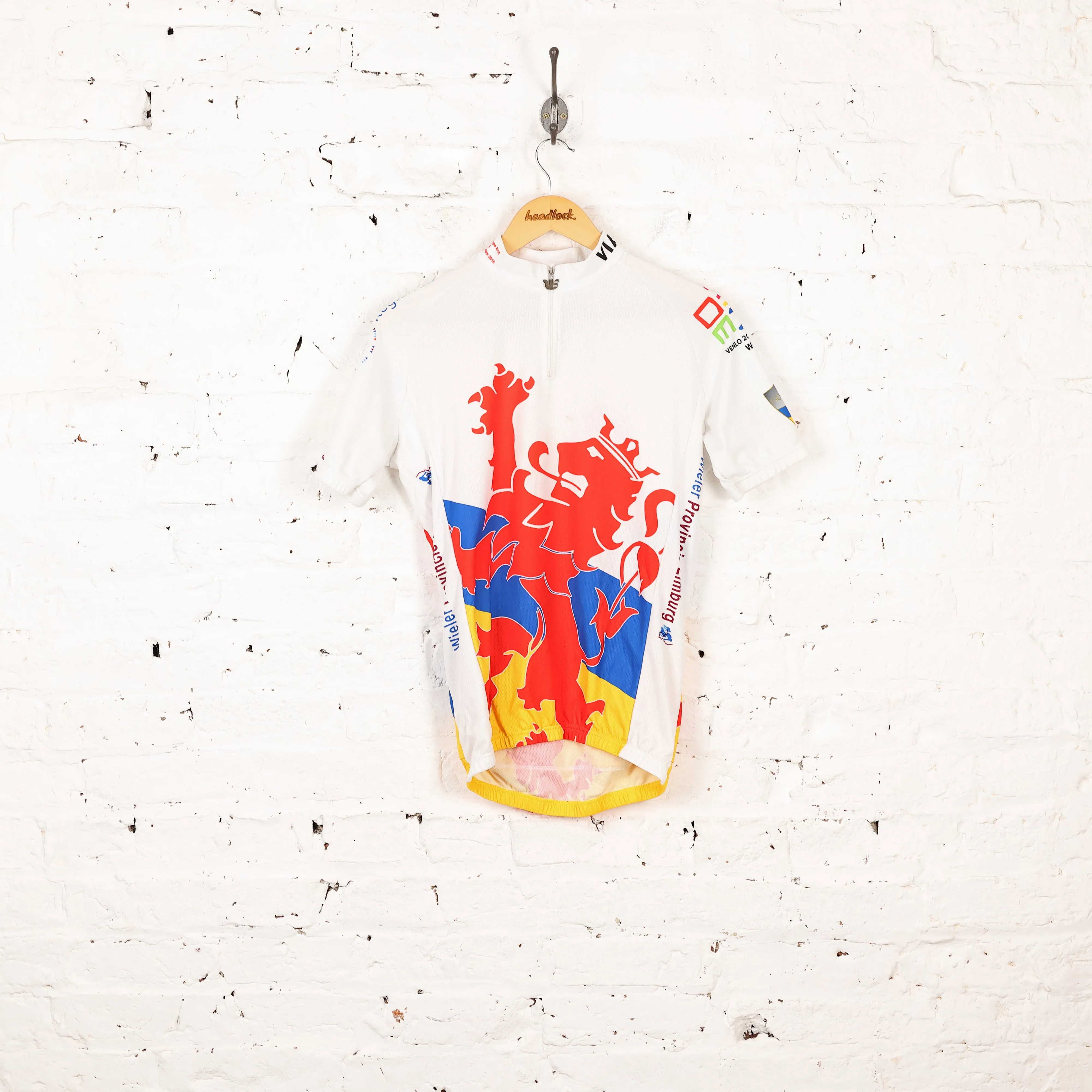 Vermarc Wieler Province Limburg Cycling Top Jersey - White - M