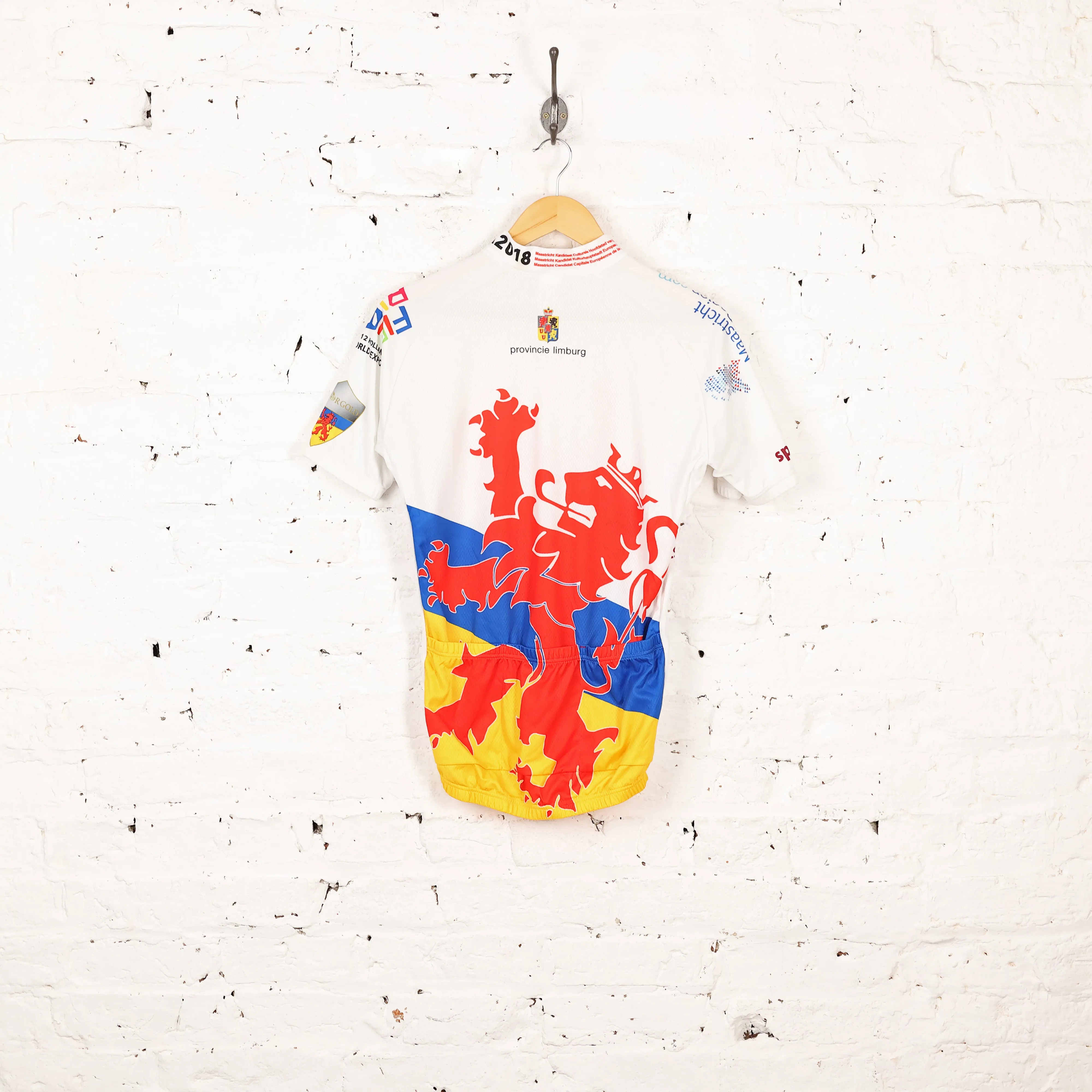 Vermarc Wieler Province Limburg Cycling Top Jersey - White - M