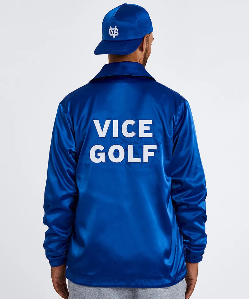 Vice Golf Atelier VG Satin Coach Jacket - Royal Blue