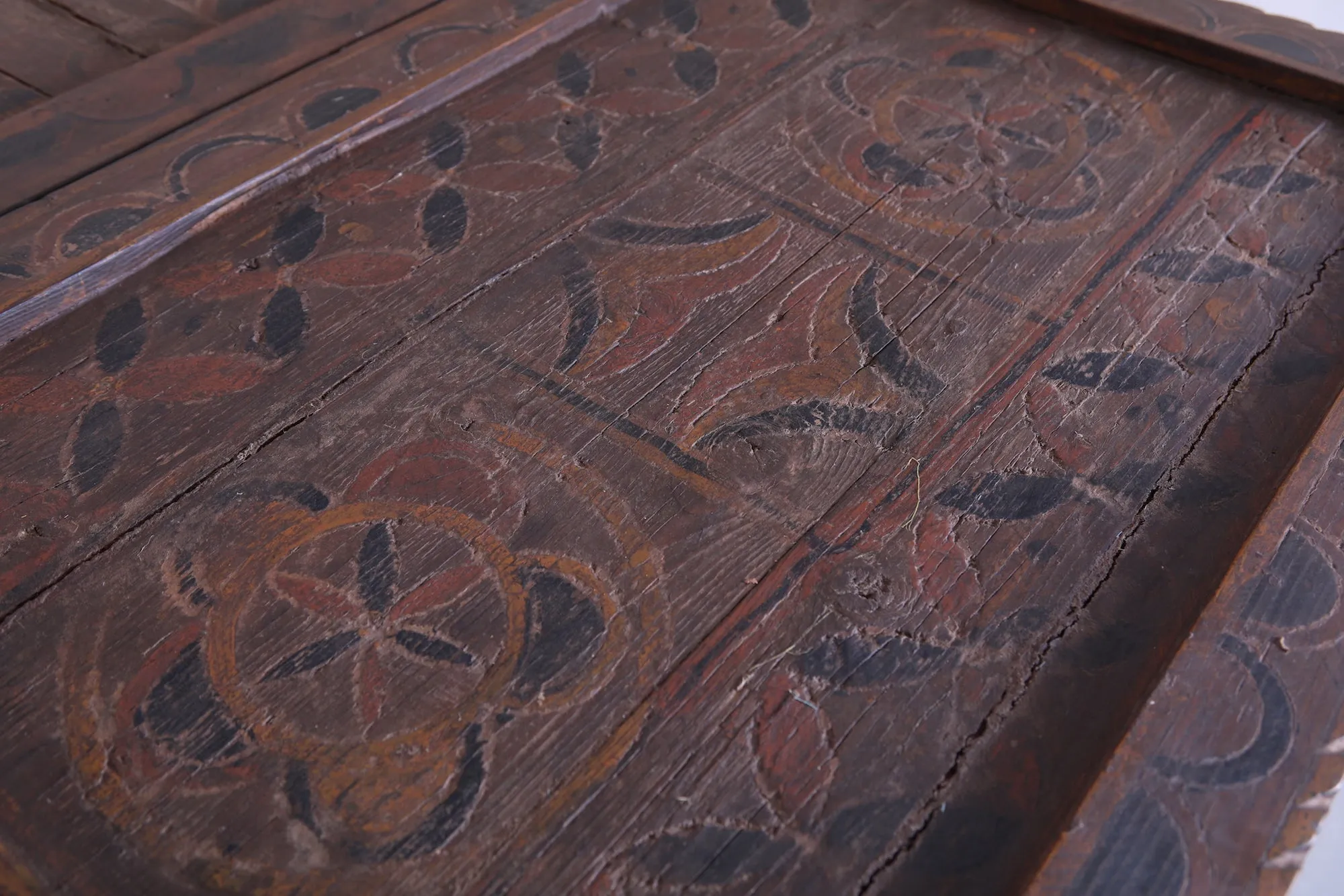 Vintage Moroccan chest H 3.1 FT x W 8.3 FT x D 2.6 FT