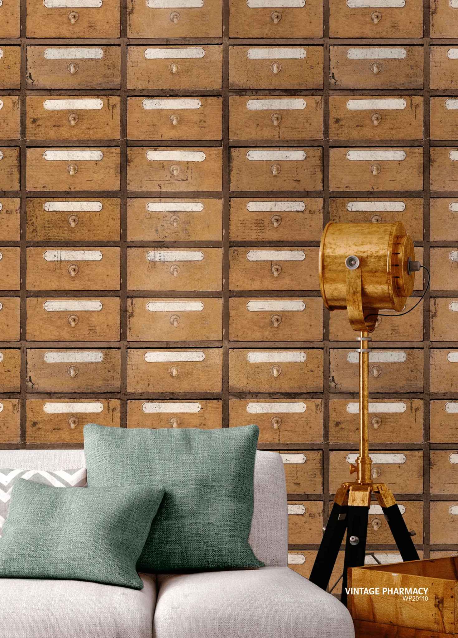 VINTAGE PHARMACY Tapet Premium