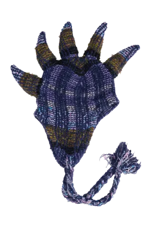 VITELLI PURPLE PLAID SPIKY HAT