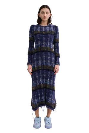 VITELLI PURPLE PLAID YURI DRESS