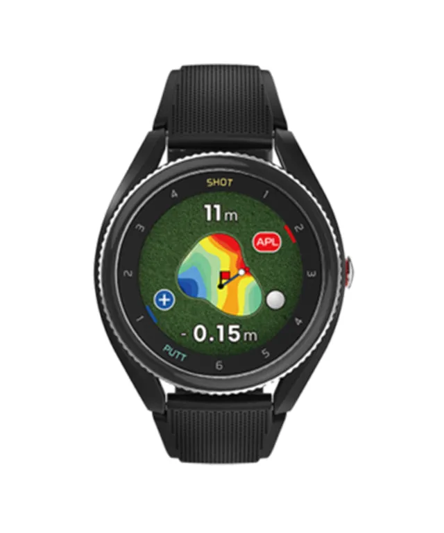 Voice Caddie T9 Golf GPS Watch W/ Green Undulation And V.AI 3.0 Black
