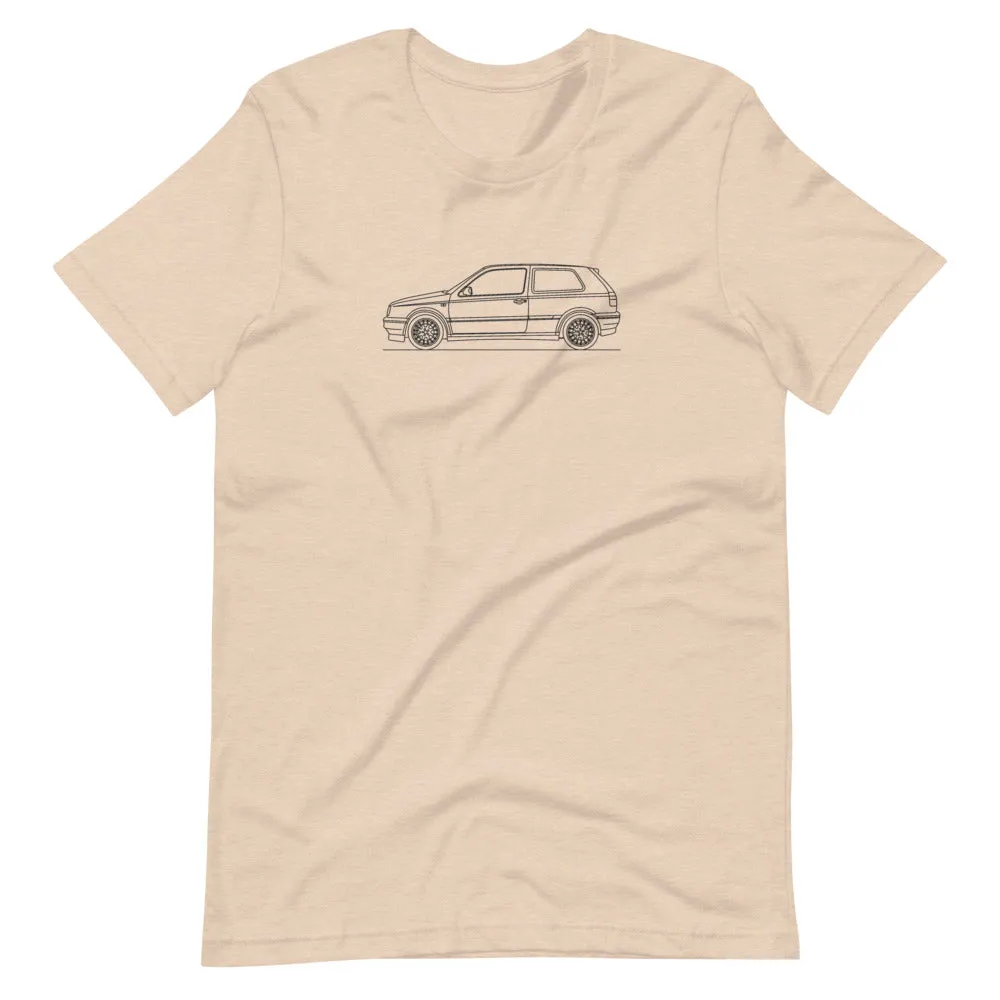 Volkswagen Golf GTI MK3 silhouette T-shirt