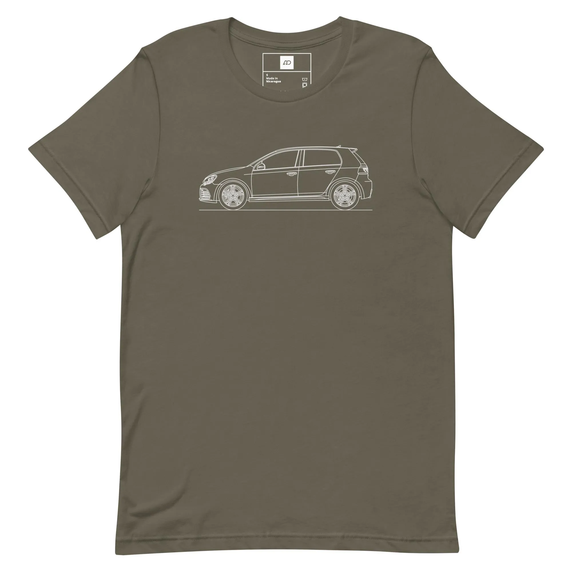 Volkswagen Golf R MK6 silhouette T-shirt