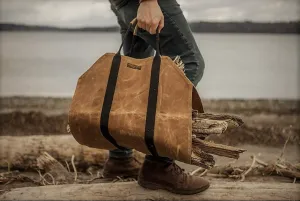 Waxed Canvas Firewood Carrier