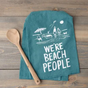 'We're Beach People' Kitchen Towel