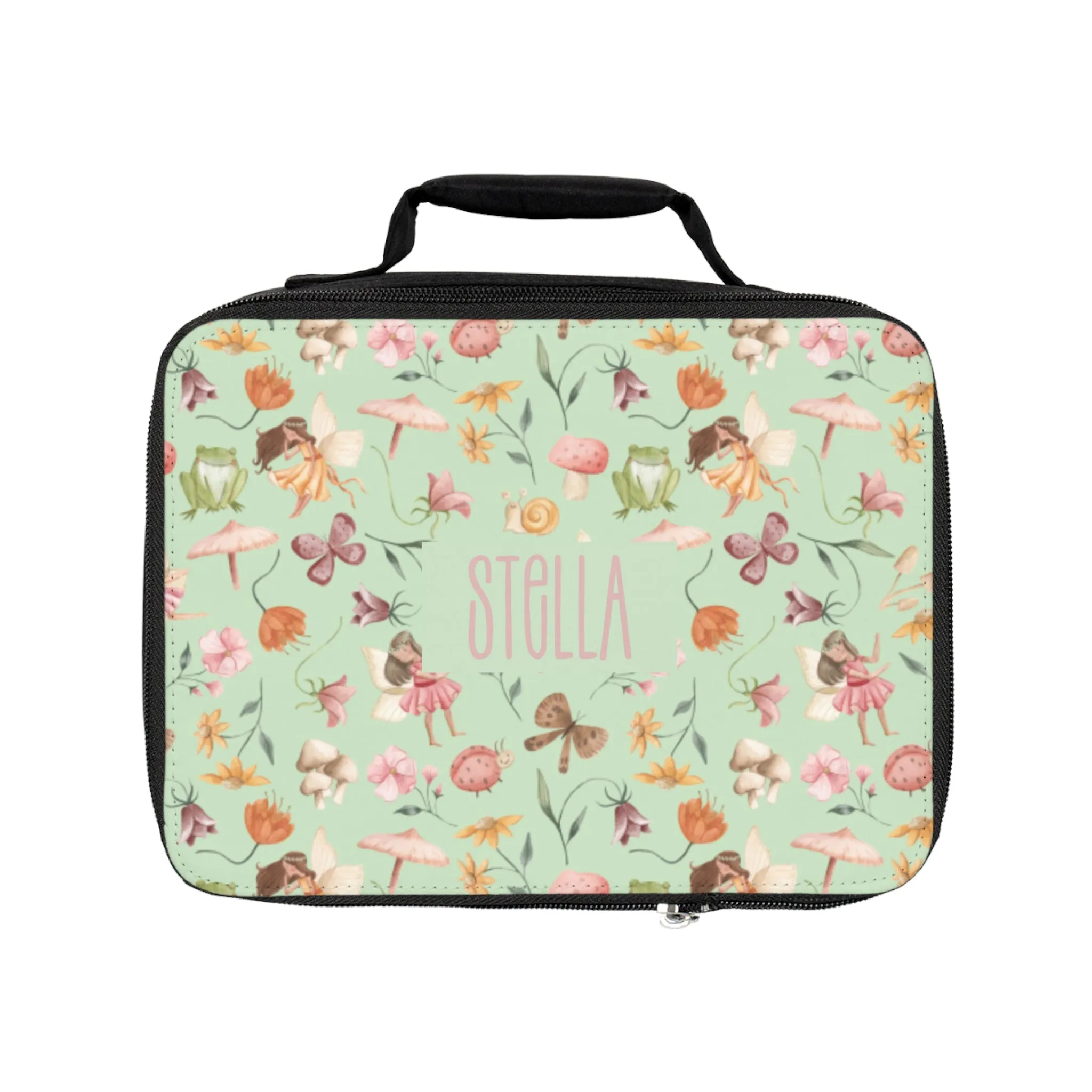 Whitton’s  Fairy Garden Lunch Bag (INCLUDE CUSTOM NAME & FONT OPTION IN NOTES AT CHECKOUT)
