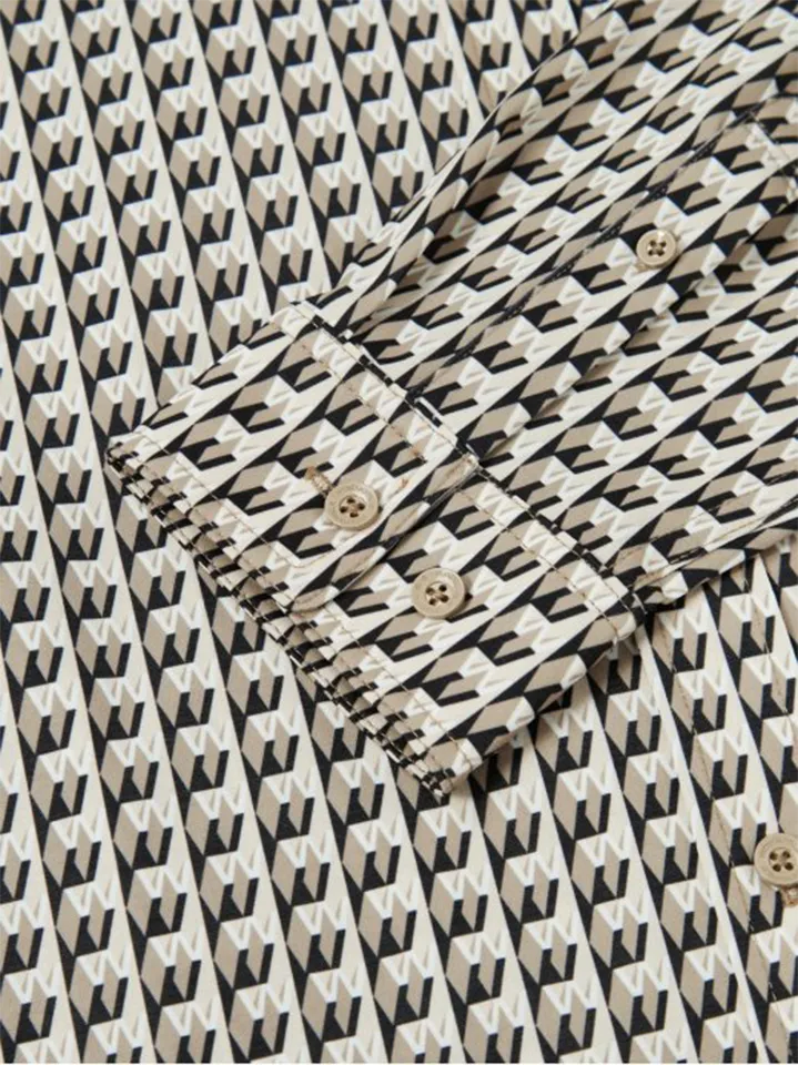 WideAngle: Men's CO Graphic Monogram Pattern Shirt  - 2 Colors
