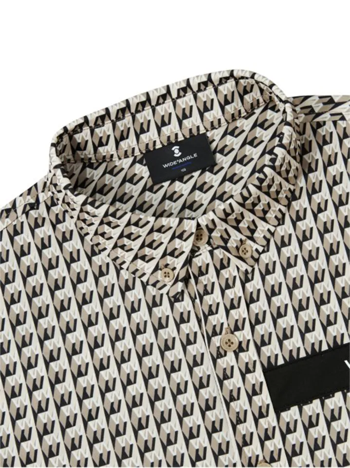WideAngle: Men's CO Graphic Monogram Pattern Shirt  - 2 Colors