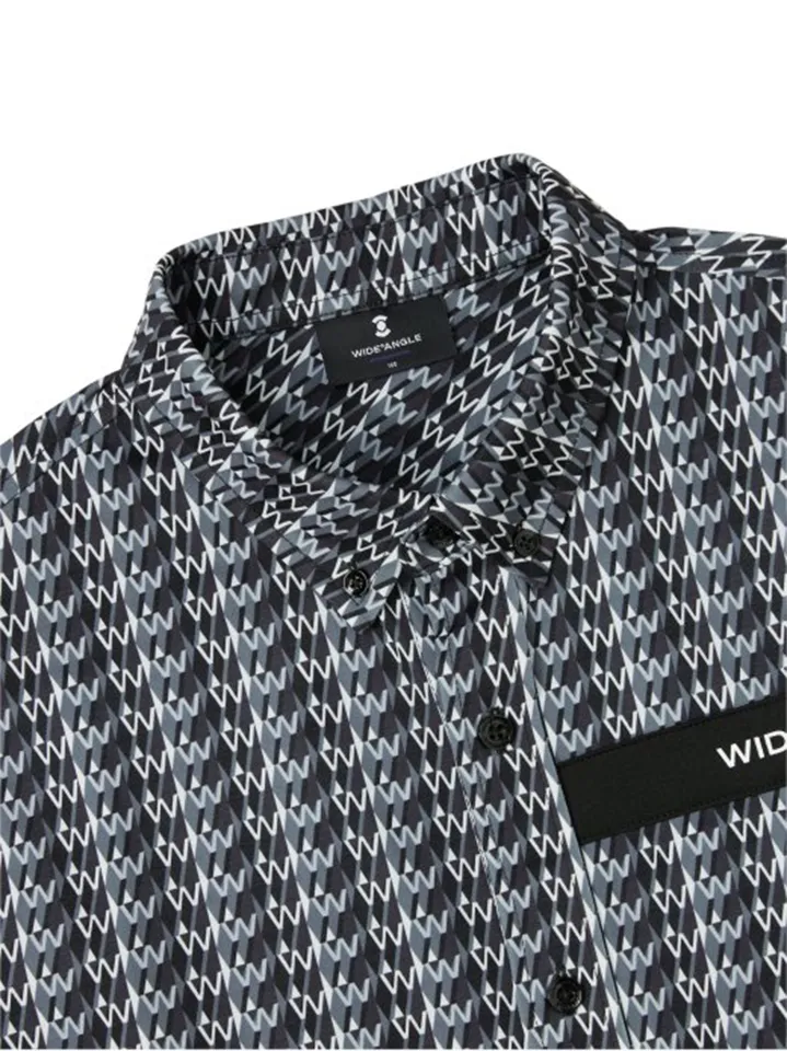 WideAngle: Men's CO Graphic Monogram Pattern Shirt  - 2 Colors