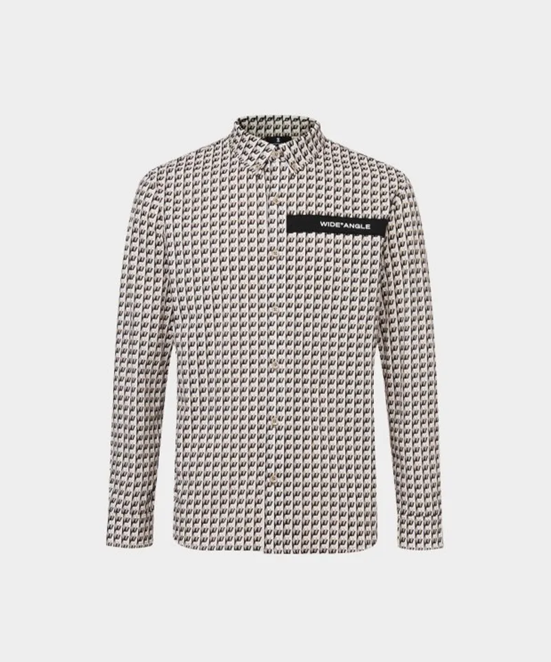 WideAngle: Men's CO Graphic Monogram Pattern Shirt  - 2 Colors