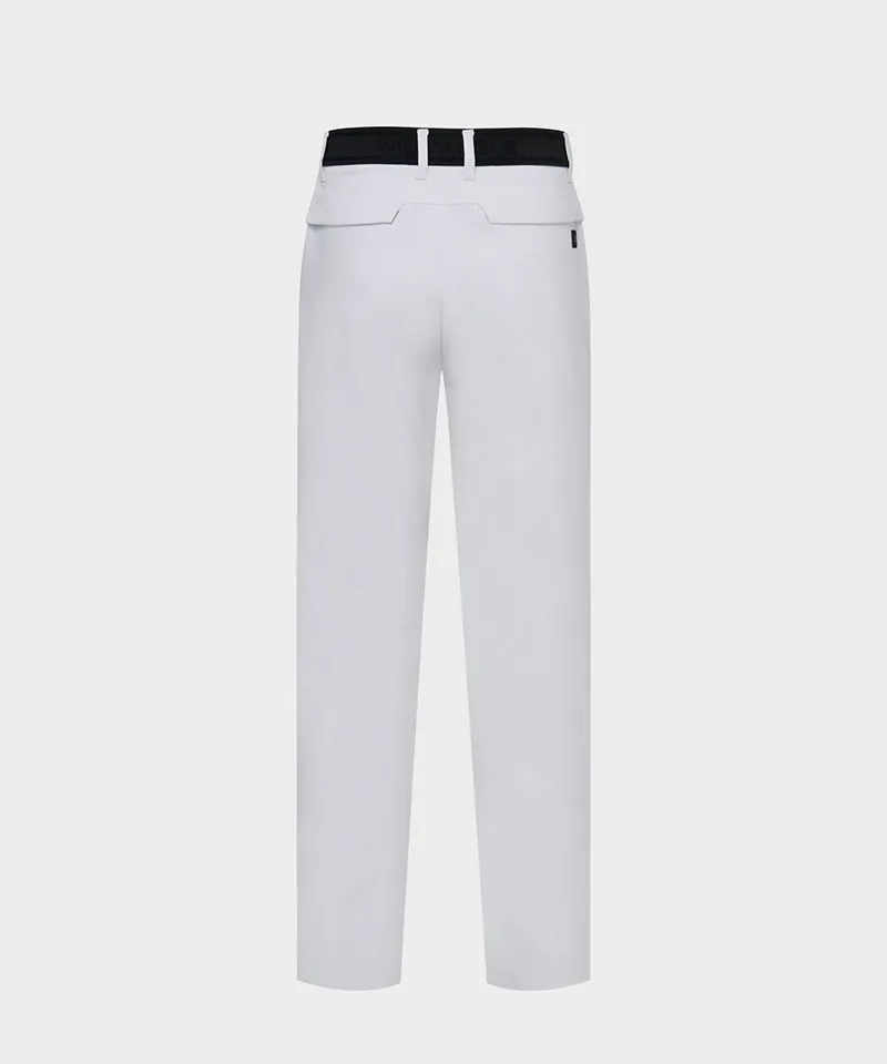 WideAngle: Men's CO Logo Band Straight Pants  -2 colors
